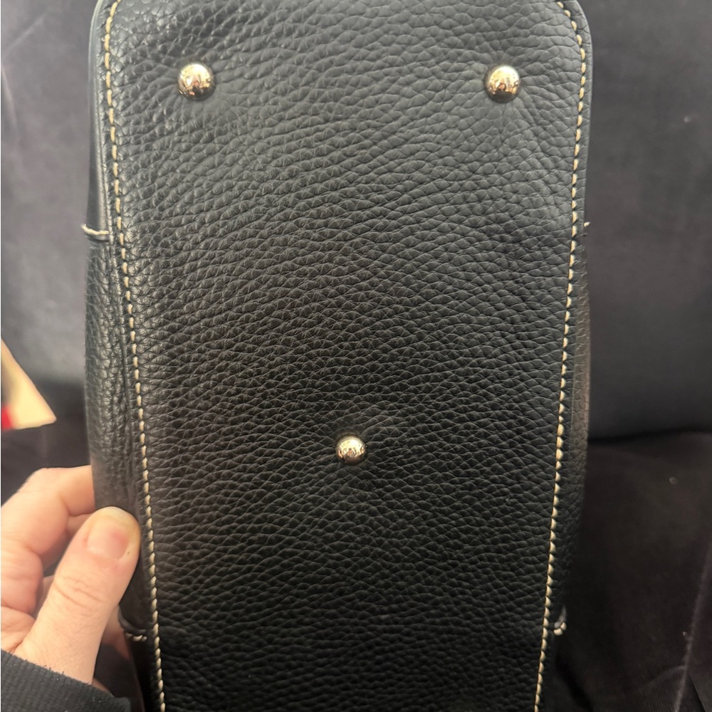 Dooney & Bourke Black Pebbled Leather Shoulder Bag - Picture 2 of 6